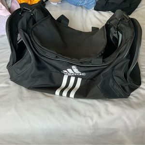 black ADIDAS duffel bag